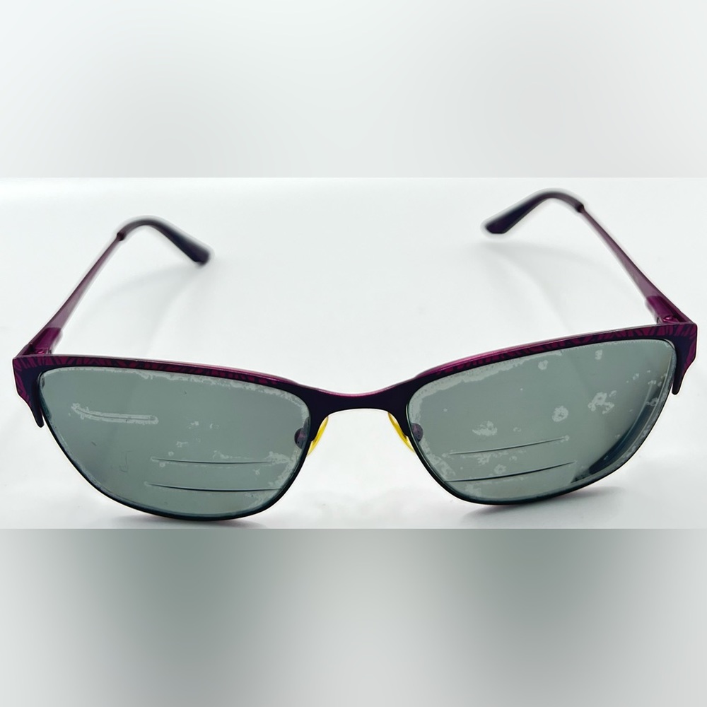 Diana Buchman Amice Purple Oval Sunglasses Frames Only - Picture 3 of 8